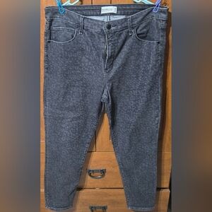 Abercrombie & Fitch High Rise Super Skinny Ankle Jeans With Cheetah Print
